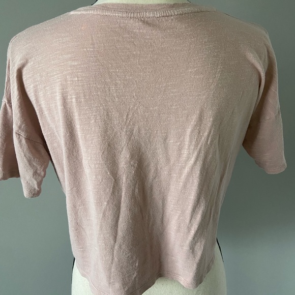 American Eagle Blush Crop Top, Size Small - Picture 2 of 4